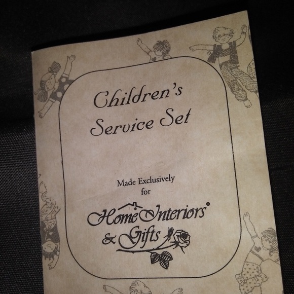 Vintage children’s place setting glass peach bowl plate and cup matching set - Picture 8 of 10